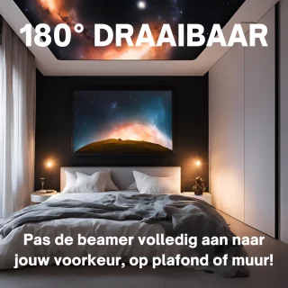 MONRIY Beamer X6 Pro Full HD 1080P Smart TV Projector Wit