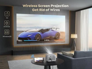 Mylucinda Mini Beamer - Draagbare Videoprojector Wit