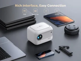Mylucinda Mini Beamer - Draagbare Videoprojector Wit