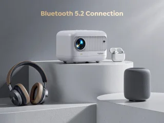 Mylucinda Mini Beamer - Draagbare Videoprojector Wit