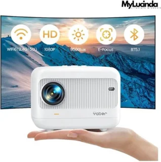 Mylucinda Mini Beamer - Draagbare Videoprojector Wit
