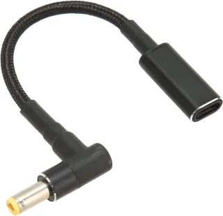 Naar DC 55x25 mm 100W Nylon USB-C Adapter Vrouw naar Man