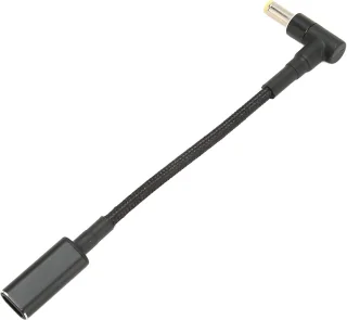 Naar DC 55x25 mm 100W Nylon USB-C Adapter Vrouw naar Man