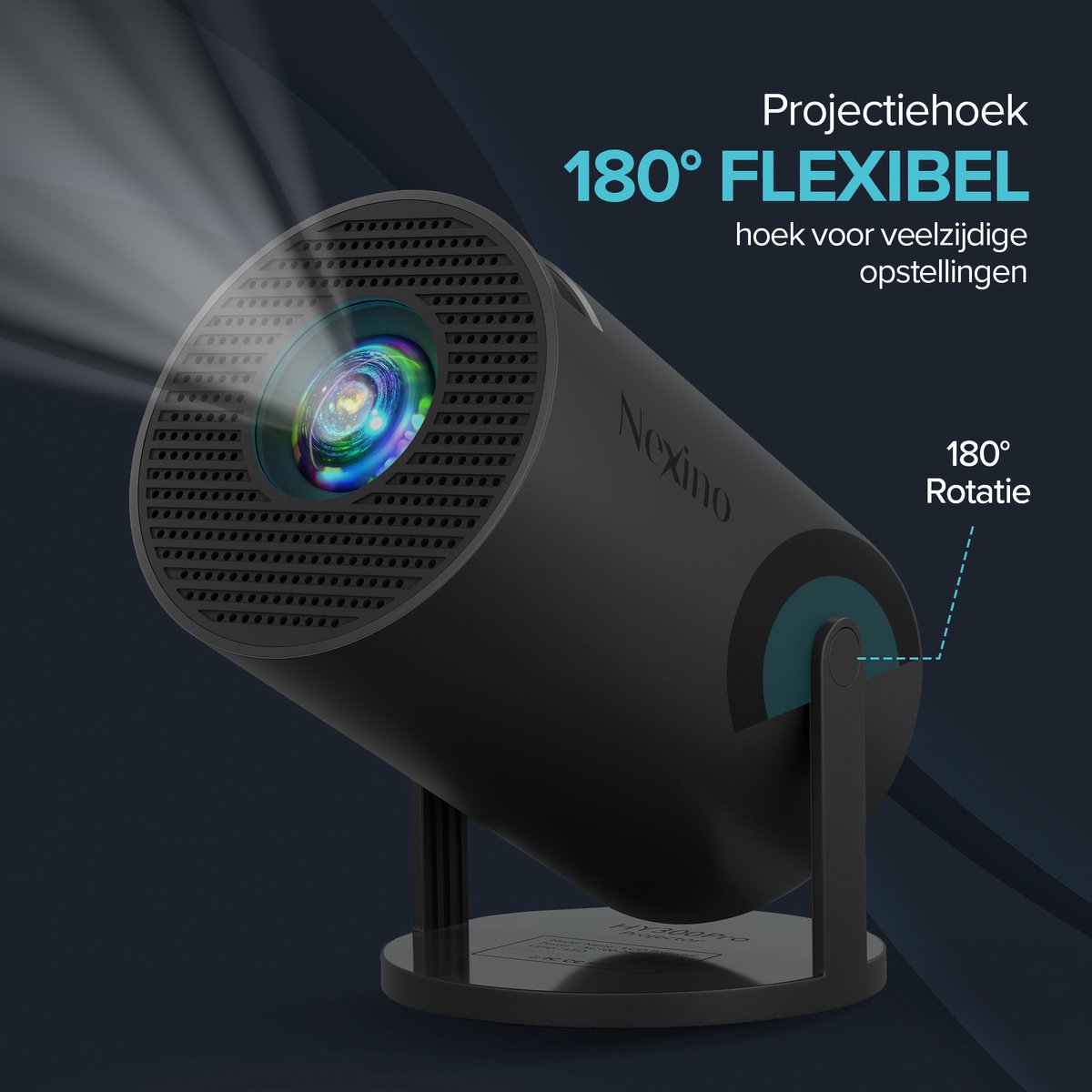Nexino Beamer Full HD 8000 Lumen Home Cinema Android 11 Wifi 6 Bluetooth 5