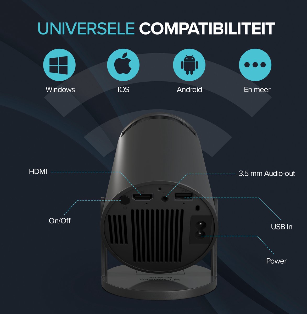 Nexino Beamer Full HD 8000 Lumen Home Cinema Android 11 Wifi 6 Bluetooth 5