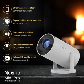 Nexino® Mini Beamer Pro - Draagbare Beamer