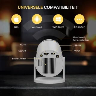 Nexino® Mini Beamer Pro - Draagbare Beamer