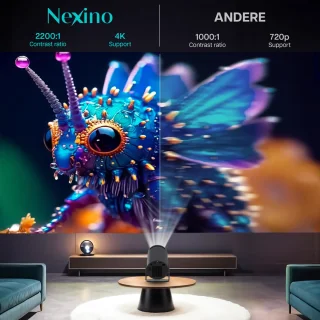 Nexino® Mini Beamer Pro - Draagbare Projector