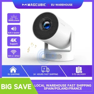 Ohana DT Magcubic 4K Projector Wit