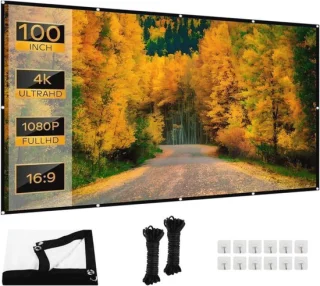 Opvouwbaar beamer canvas - 255 cm