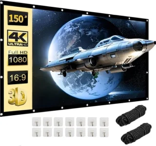 Opvouwbaar projectiescherm 150 inch 16:9 HD