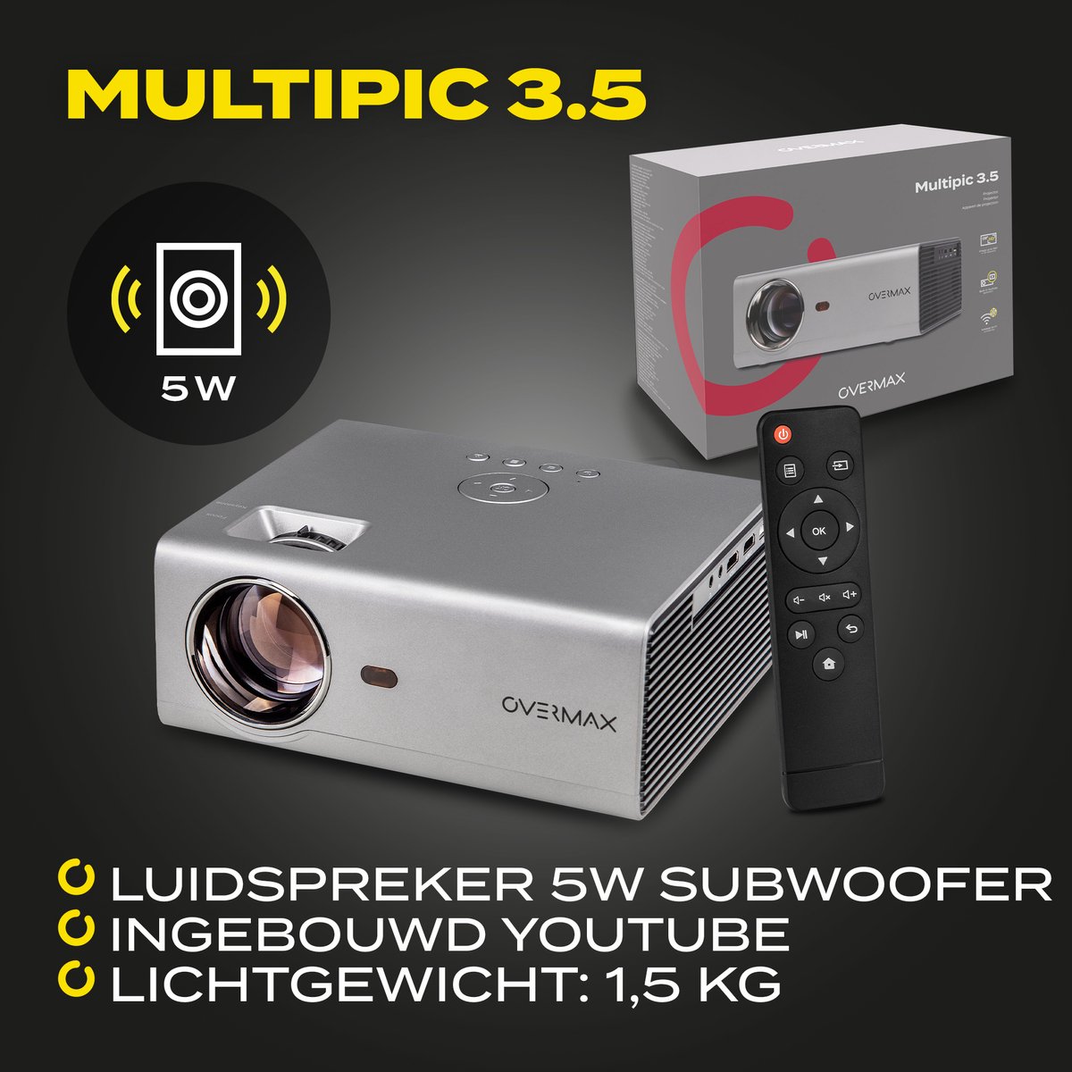 Overmax Multipic 3.5 Beamer Wi-Fi