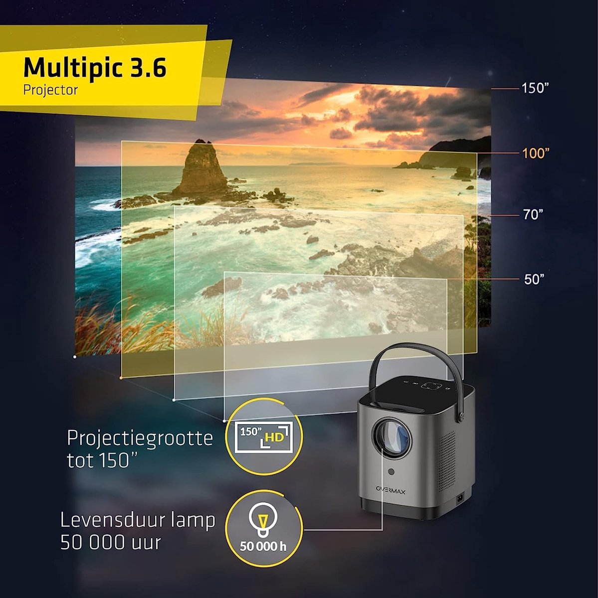 Overmax Multipic 3.6 Beamer