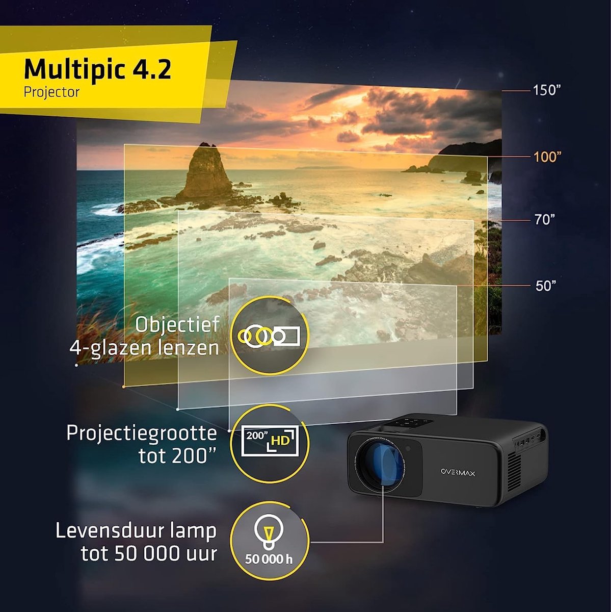 Overmax Multipic 4.2 Full HD Beamer