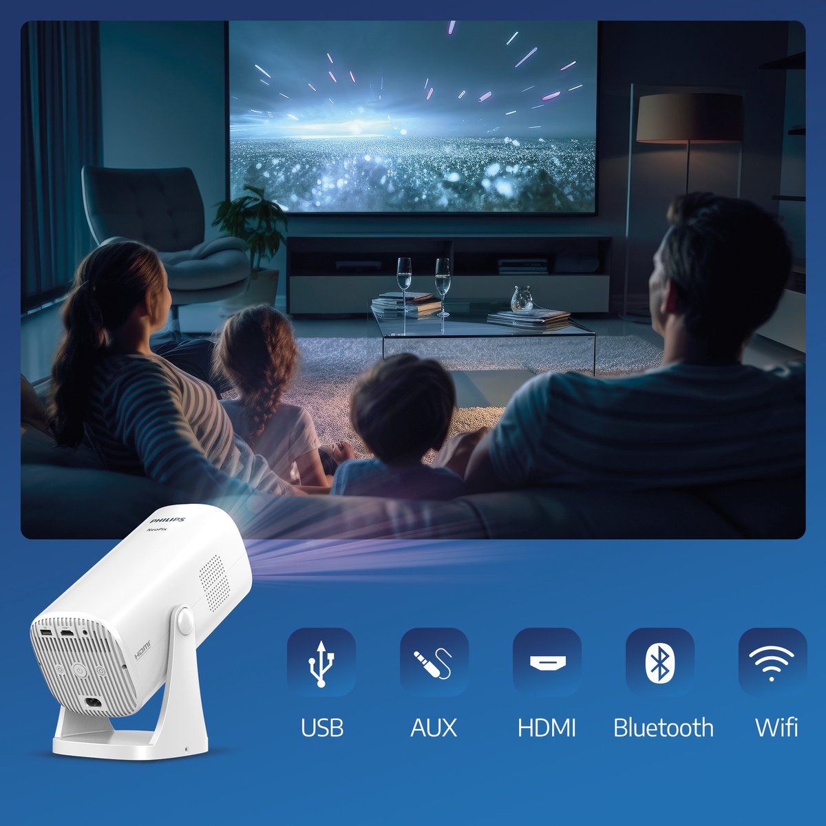 Philips NeoPix 230 Full-HD projector 80 inch