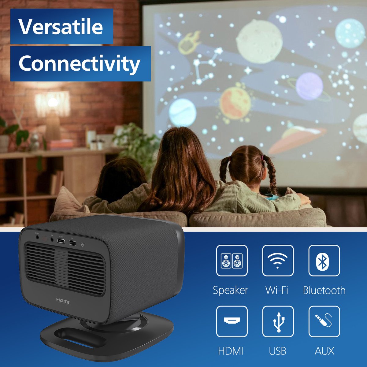 Philips NeoPix 450 Smart Full-HD projector met Google TV
