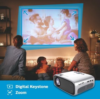 Wat vinden we goed aan de Philips NeoPix Easy 2+ NPX442 Mini Beamer