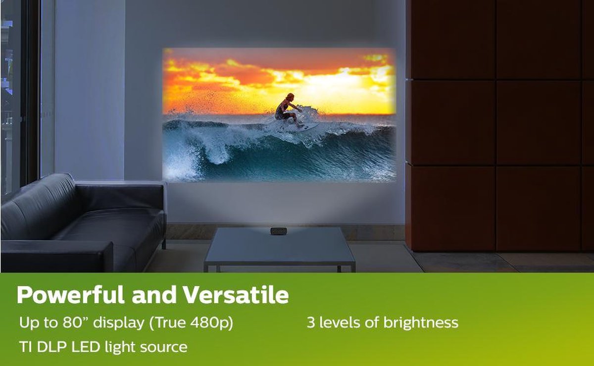 Philips PicoPix MICRO2 TV PPX360 Mini Beamer