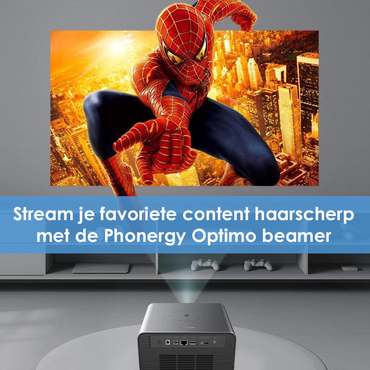 Phonergy Optimo 2025 4K Beamer Zwart