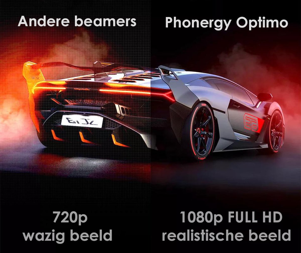 Phonergy Optimo 2025 4K Beamer Zwart