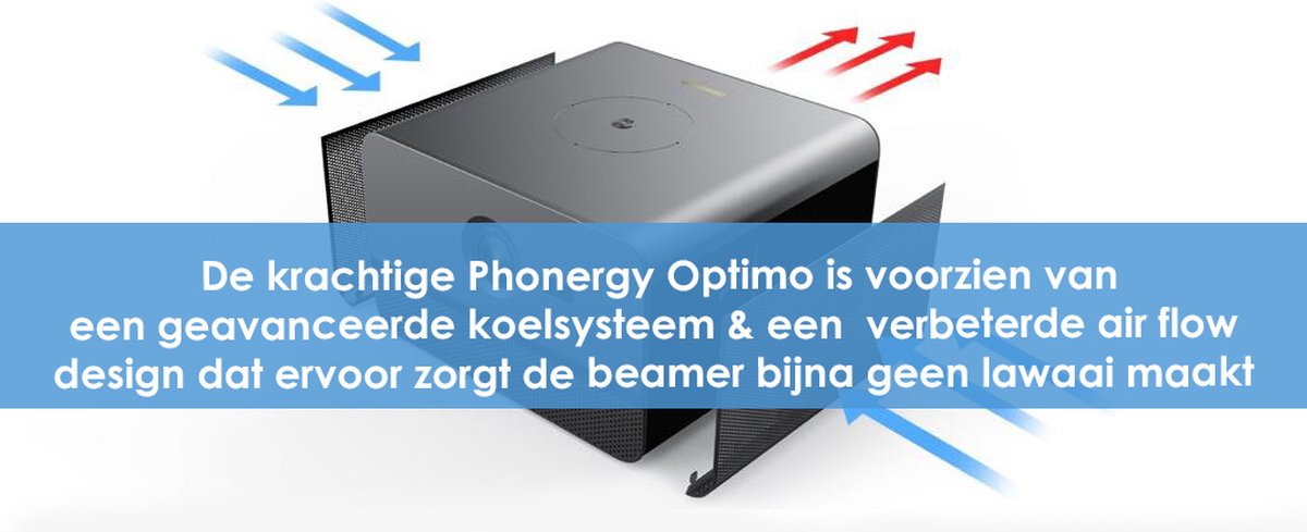 Phonergy Optimo 2025 4K Beamer Zwart