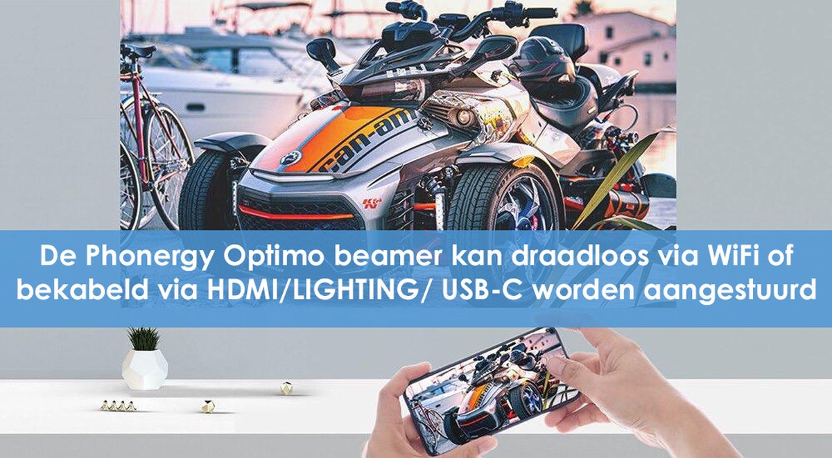 Phonergy Optimo 2025 4K Beamer Zwart