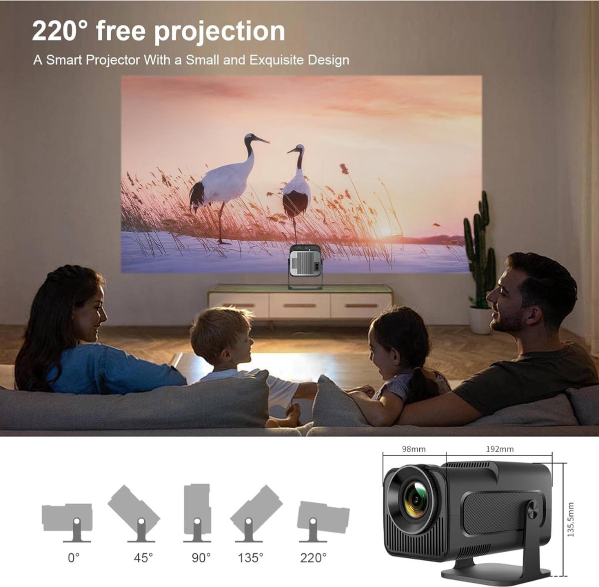 Plafondbeamer Mini Projector