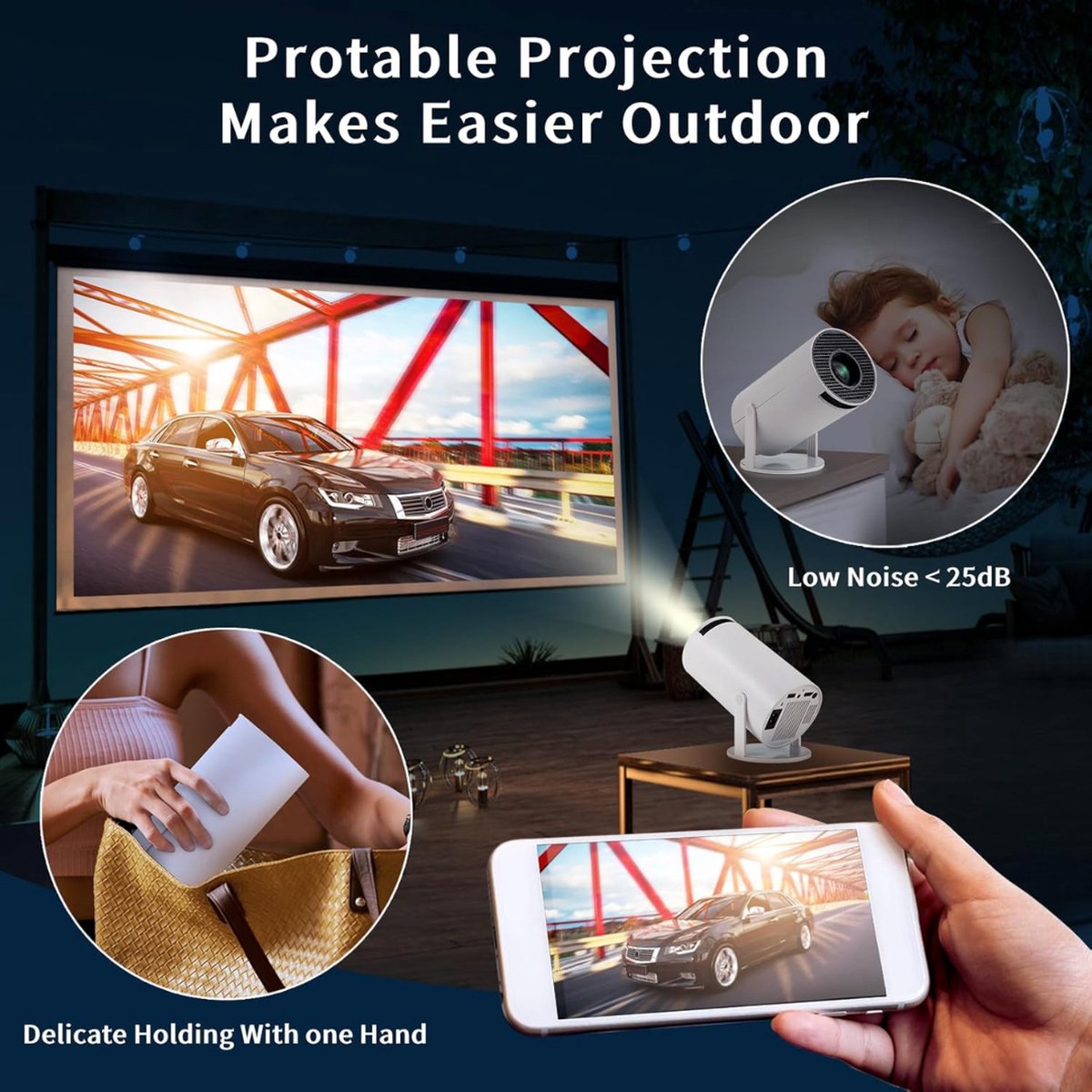 Plafondbeamer Projector Mini