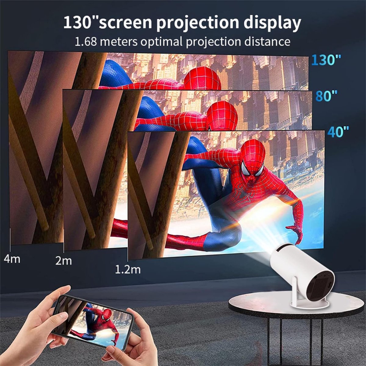 Plafondbeamer Projector Mini