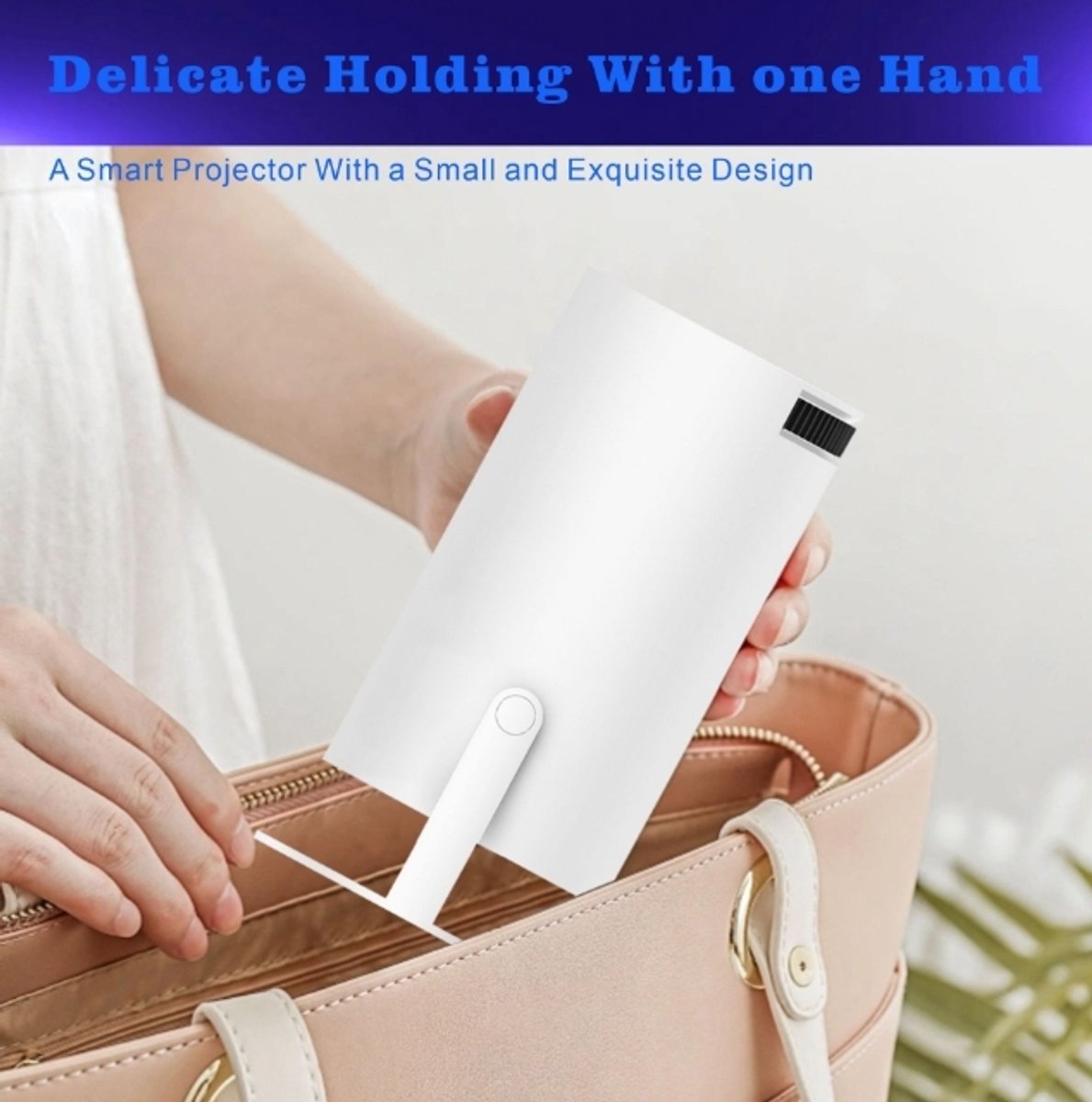 projector 4K draagbare LCD wit
