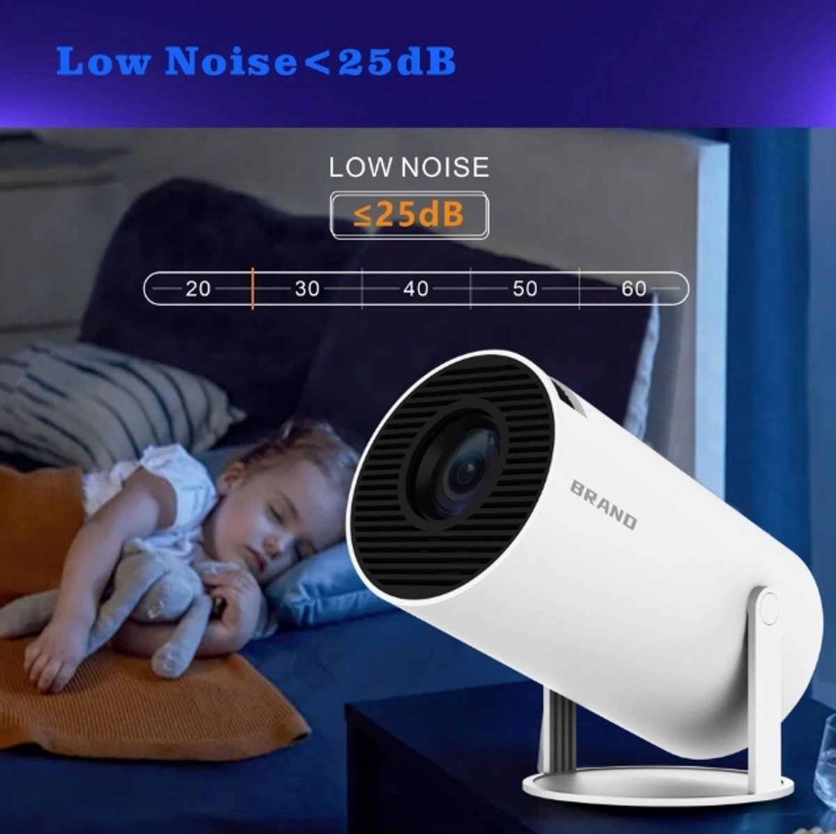 projector 4K draagbare LCD wit