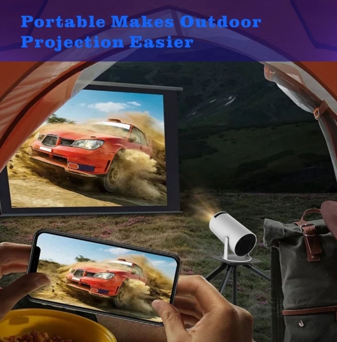 projector 4K draagbare LCD wit