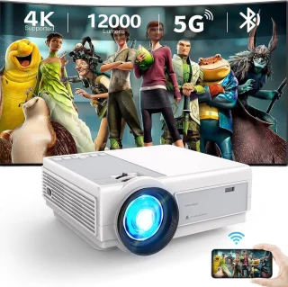 Projector 4K Mini Draagbaar Bluetooth 1080P