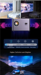 Projector Full HD 4K Beamer Android 9.0
