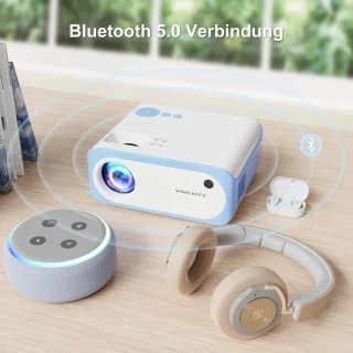 Projector V3 Full HD 1080P 9000 Lumens Wit
