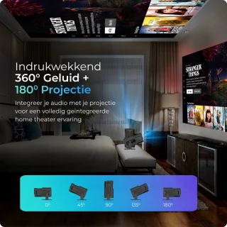 Proun Mini Beamer 4K Android 11.0 Full HD