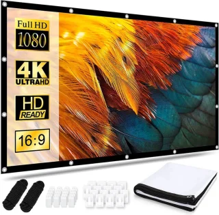 Proun Mini Beamer 4K Android 11.0 met 120 inch Projectiescherm