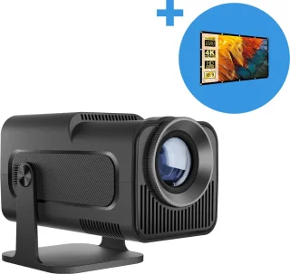 Proun Mini Beamer met 120 inch Projectiescherm Full HD