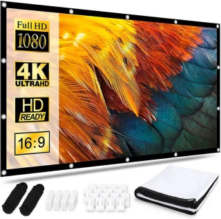 Proun Mini Beamer met 120 inch Projectiescherm Full HD