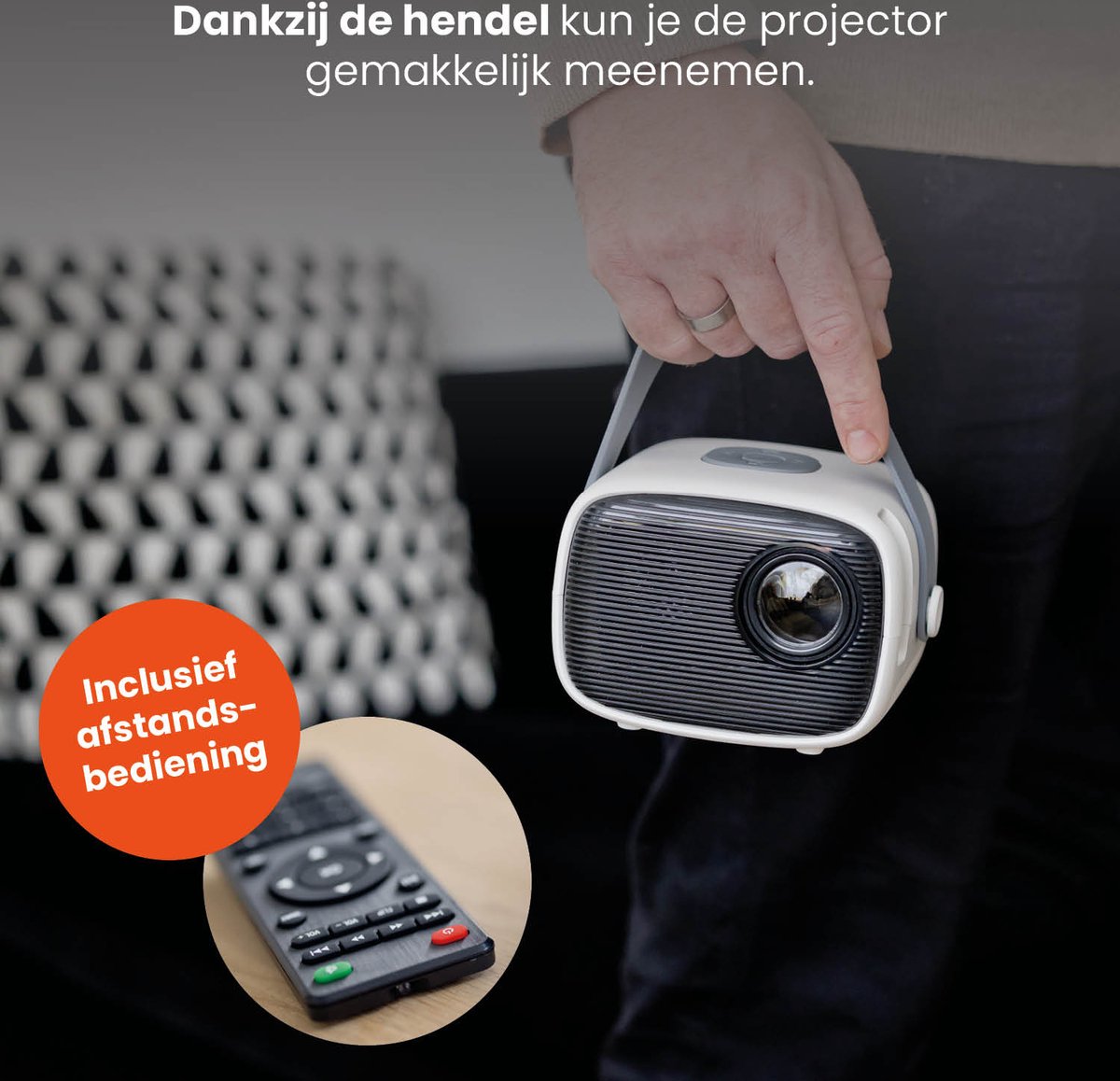 QLT Mini Beamer LED TV Projector Wit