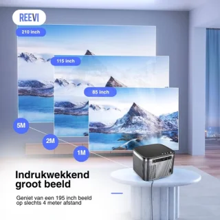 Reevi 2025 Mini Beamer 4K Projector