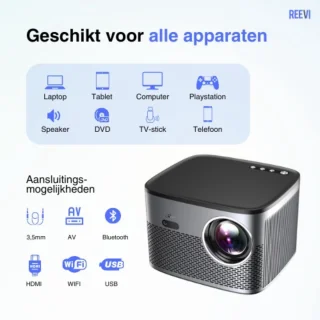 Reevi 2025 Mini Beamer 4K Projector