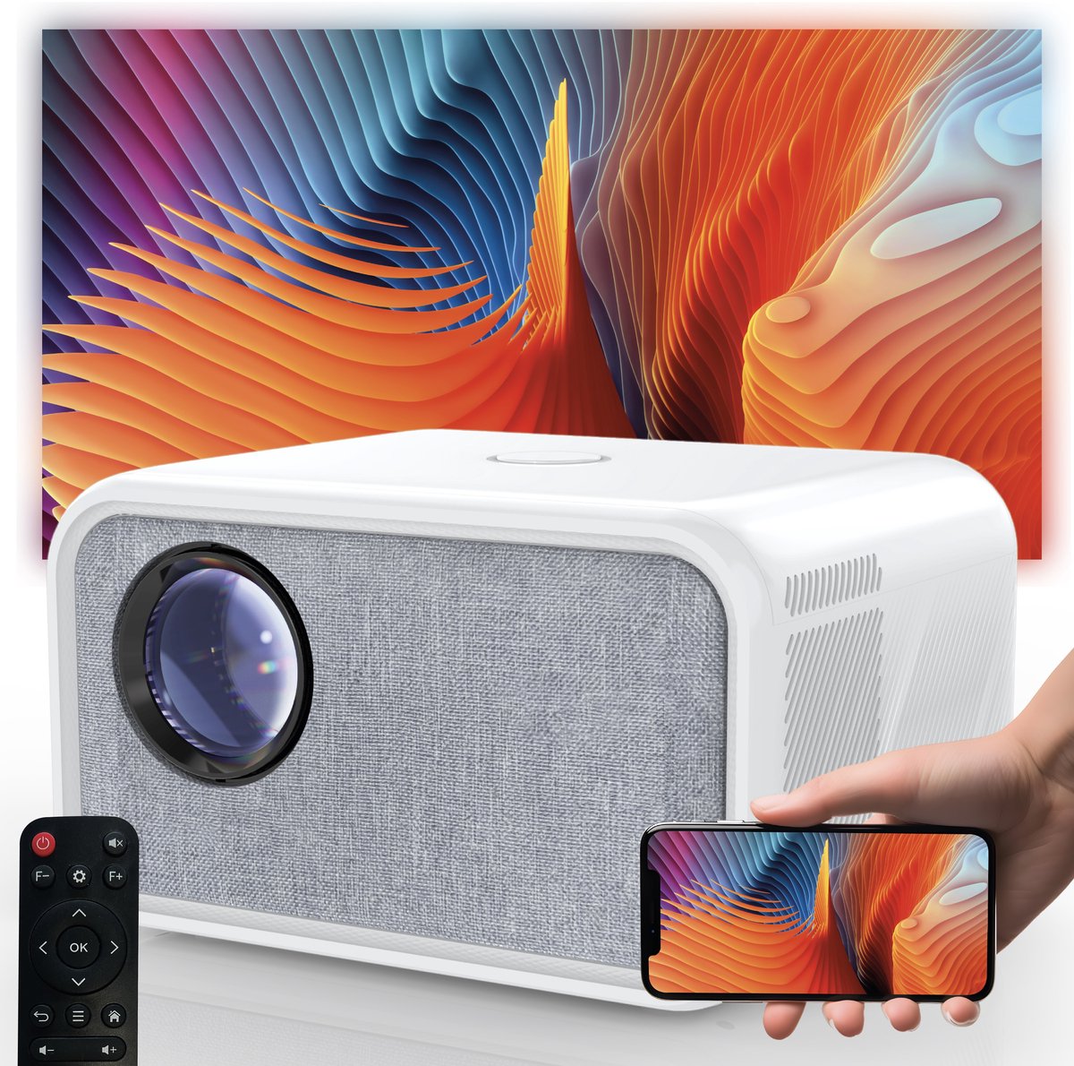 Reinfort Beamer Full HD Mini Projector