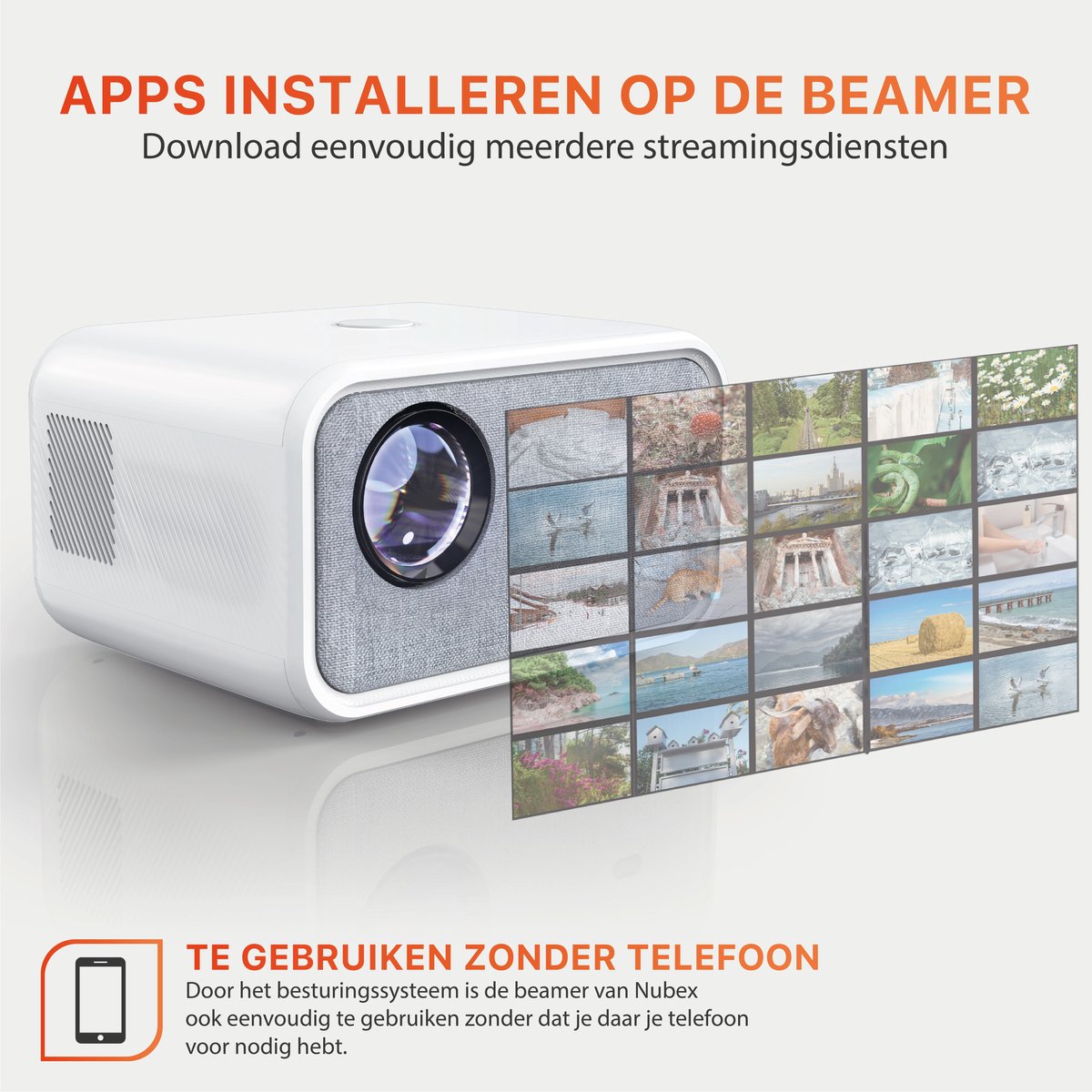 Reinfort Beamer Full HD Mini Projector