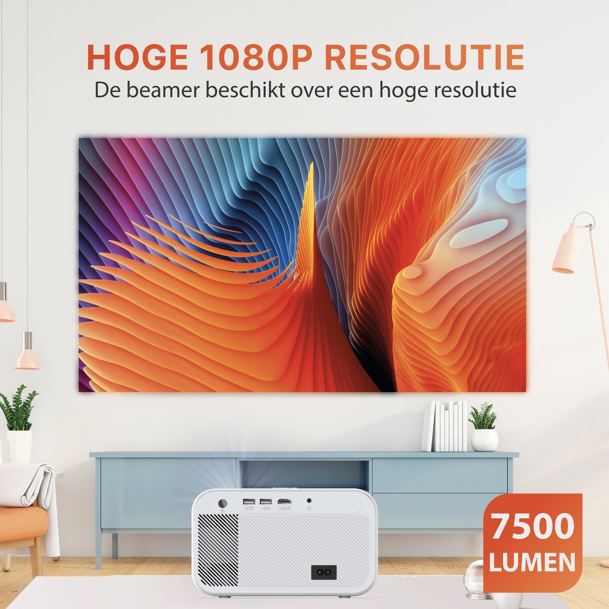 Reinfort Beamer Full HD Mini Projector
