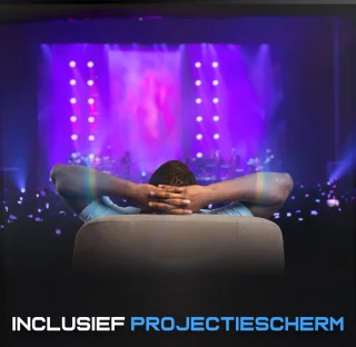 Relave Mini Projector Full HD 6500 Lumens inclusief Projectiescherm