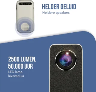 Salora 45BHM2550 Mini Beamer 720p Wit