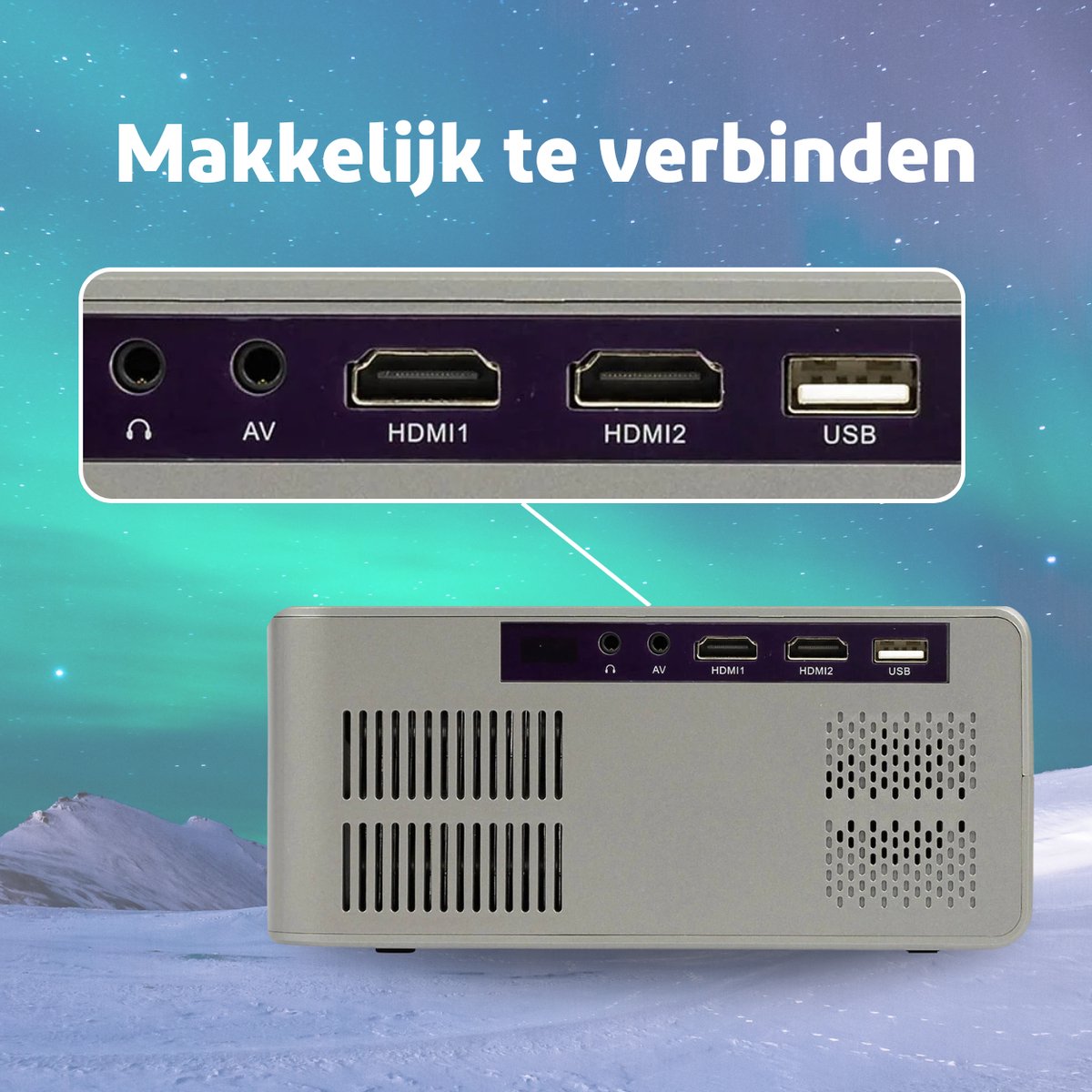 Wat vinden we goed aan de Salora BEAMER4322 Mini Beamer Projector