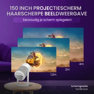 Samorite 4K Mini Beamer Full HD Projector