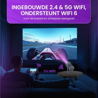 Samorite 4K Mini Beamer Full HD Projector